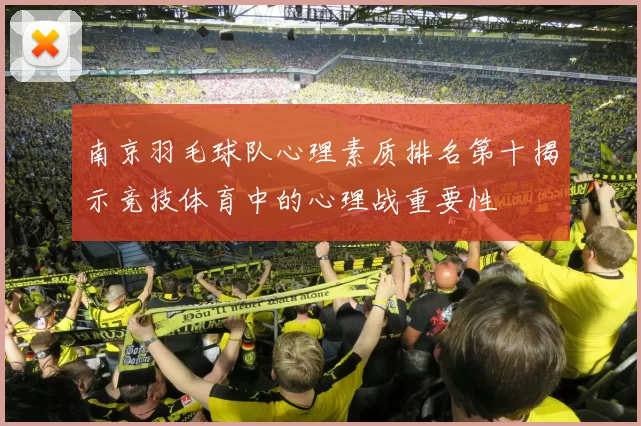 南京羽毛球队心理素质排名第十揭示竞技体育中的心理战重要性